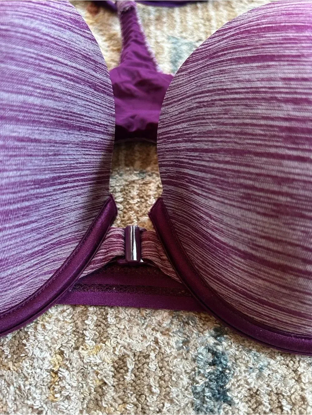 Victoria's Secret Purple Heathered Racerback Bra